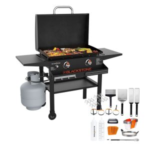 28" Griddle W/Hood u0026 Front Shelf Bundle