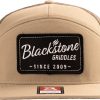 Richardson 168 7 Panel Trucker - Split Pale Khaki/Loden, Blackstone Griddles patch